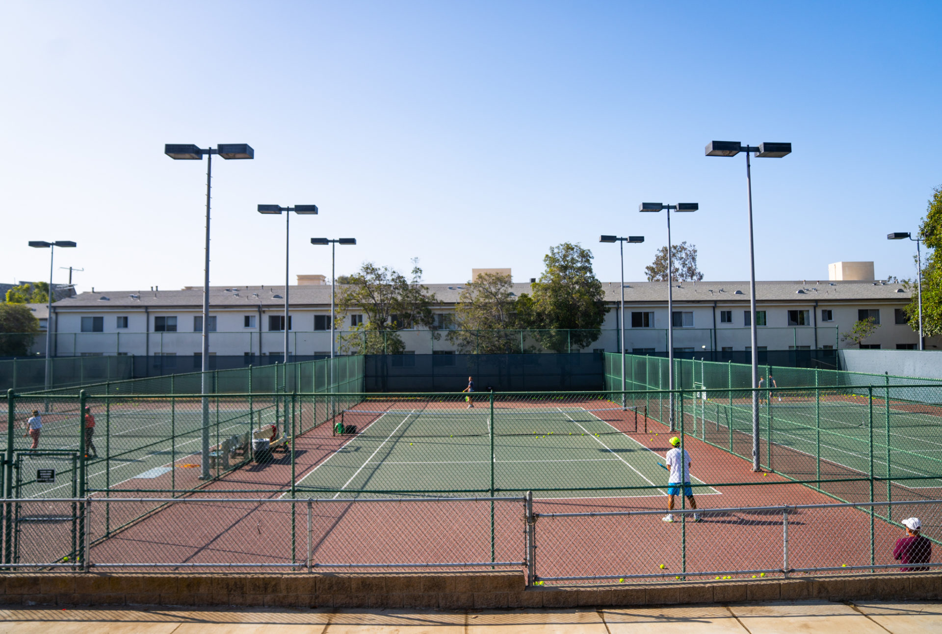 tennis courts